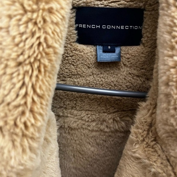 French Connection Black and Tan Teddy Jacket - Picture 4 of 5
